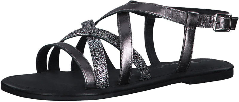 Tamaris Damen 1-1-28196-20 Sandale 36 EU Pewter, 36 EU Pewter