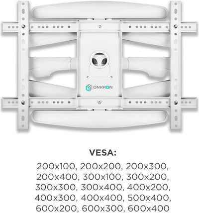 ONKRON Universal Fernsehhalterung Wand für 40-75 Zoll TV bis zu 45,5 kg - Halterung Fernseher Aufhän