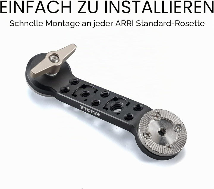 Tilta Rosette Verlängerungsarm kompatibel mit RS 2/RS 3 Pro/RSC 2/RS 3 Camera Filmmaking Kit TGA-REA