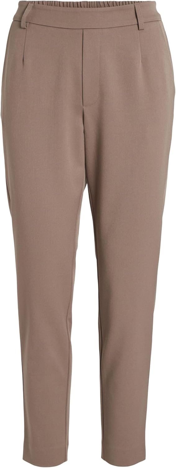 Vila Damen Vivarone Hw Slim Pant-Noos Stoffhose 34 Brown Lentil, 34 Brown Lentil