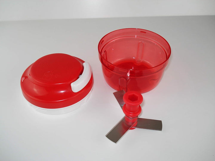TUPPERWARE Turbo-Chef Zwiebelschneider Chef Speedy Boy rot 10124