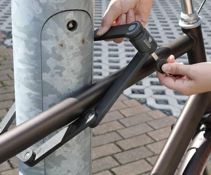 Ruhr-West Manufaktur Fahrradschloss mit hohe Sicherheit – Faltschloss für Fahrrad, Motorrad, E-Bike