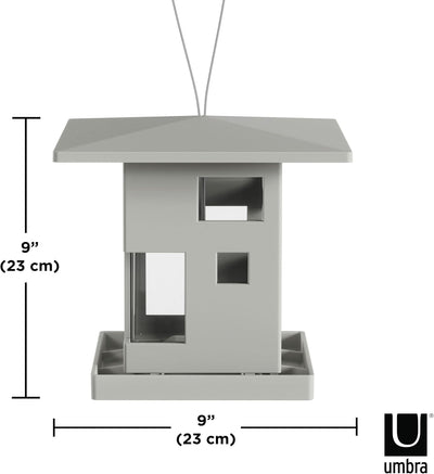 Umbra Bird Cafe Vogelhaus, Moderner Vogelfutterspender zum Aufhängen, Vogelfutterhaus mit architekto