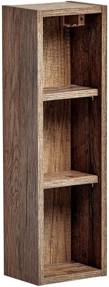 Lomadox Badezimmer Regal Hängeschrank in Vintage Oak Nb, B/H/T ca. 20/46/44 cm