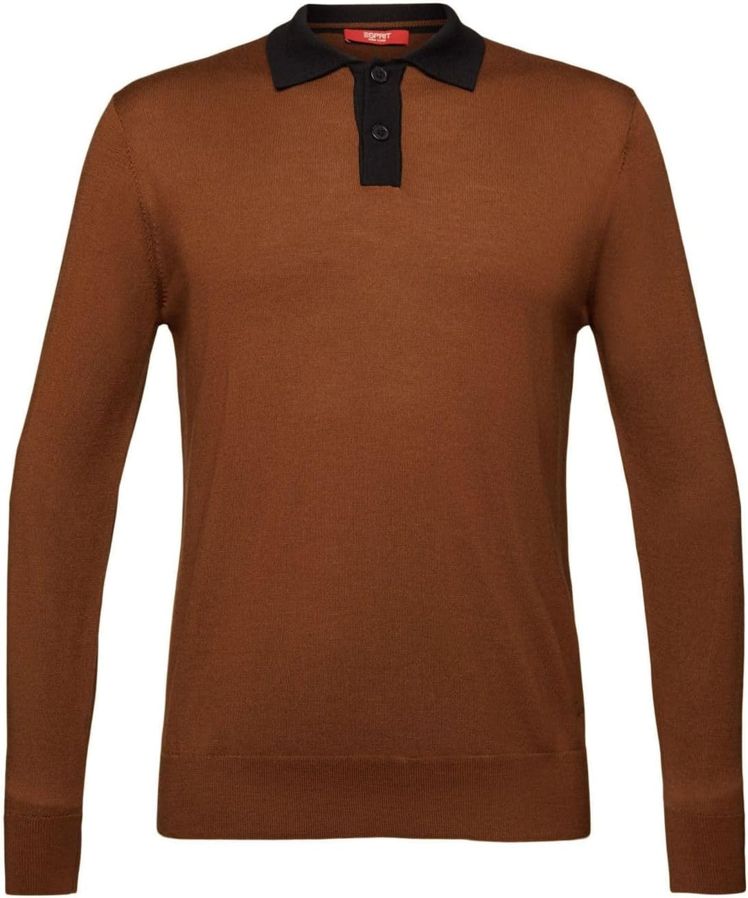 ESPRIT Pullover mit Polokragen aus Merinowolle