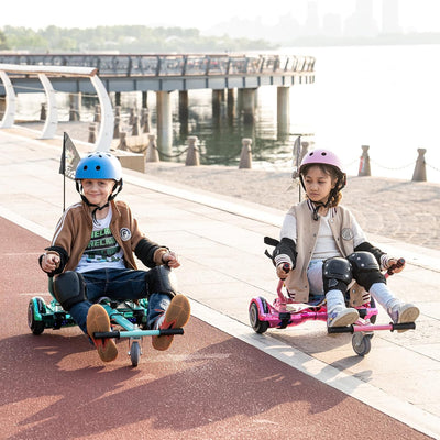 MEGA MOTION Hoverboards mit Hoverkart für Kinder, 6.5 Zoll Hoverboards mit Bluetooth Lautsprecher, m