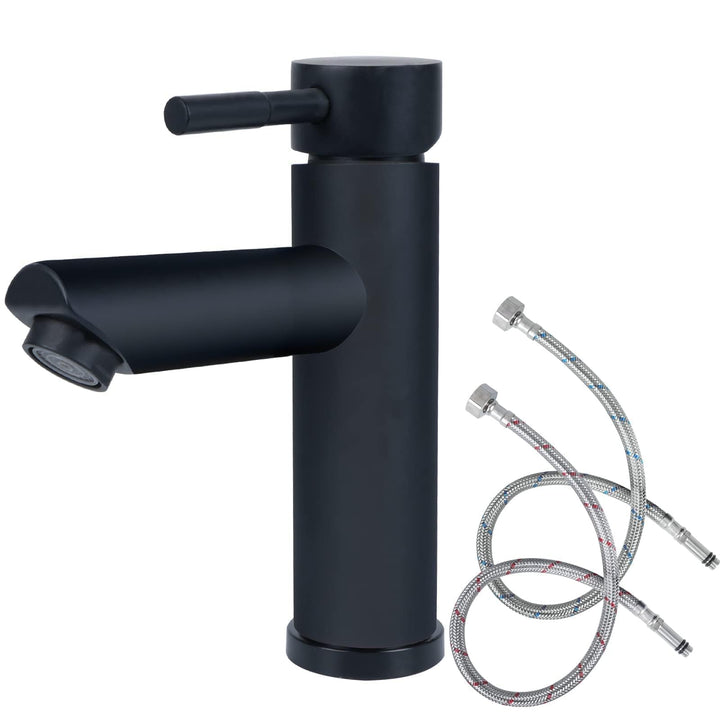 Wasserhahn Bad Waschtischarmatur Schwarz Badarmatur Waschbecken Armaturen Matt Waschtischarmatur Set