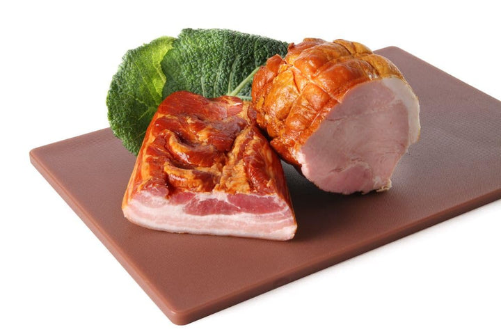 HENDI Schneidbretter, HACCP, Beidseitig nutzbar, für Braten, 600x400x(H)18mm, HDPE 500 Kunststoff, b