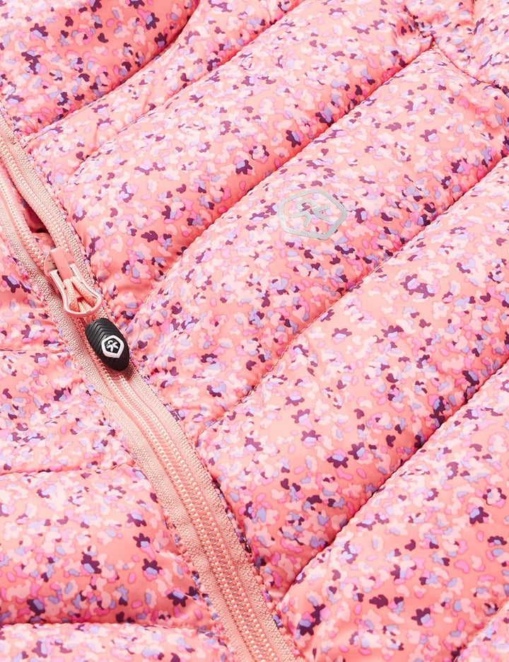 Color Kids Mädchen Jacket Quilted, Packable AOP Übergangsjacke 80 Rosette, 80 Rosette