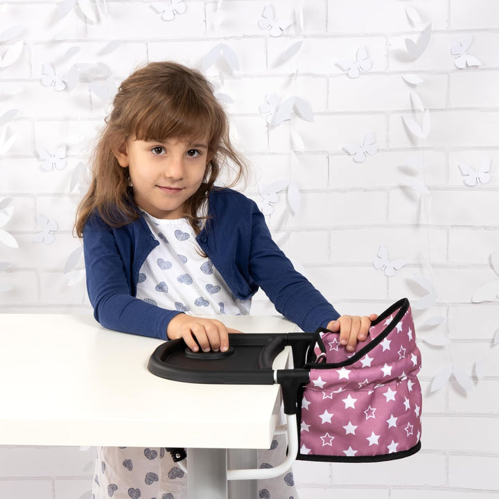 Bayer Design 65976AA Puppentischsitz, Sitz für Puppen mit intergiertem Tablett, für Puppen bis 46 cm