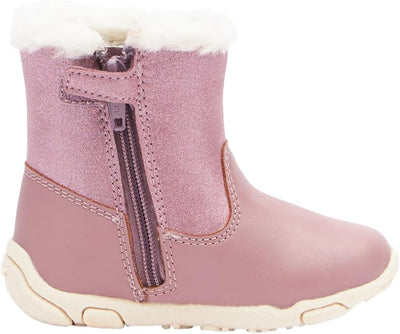 Geox Baby-Mädchen B Balu' Girl A Ankle Boot 18 EU Dk Rose, 18 EU Dk Rose
