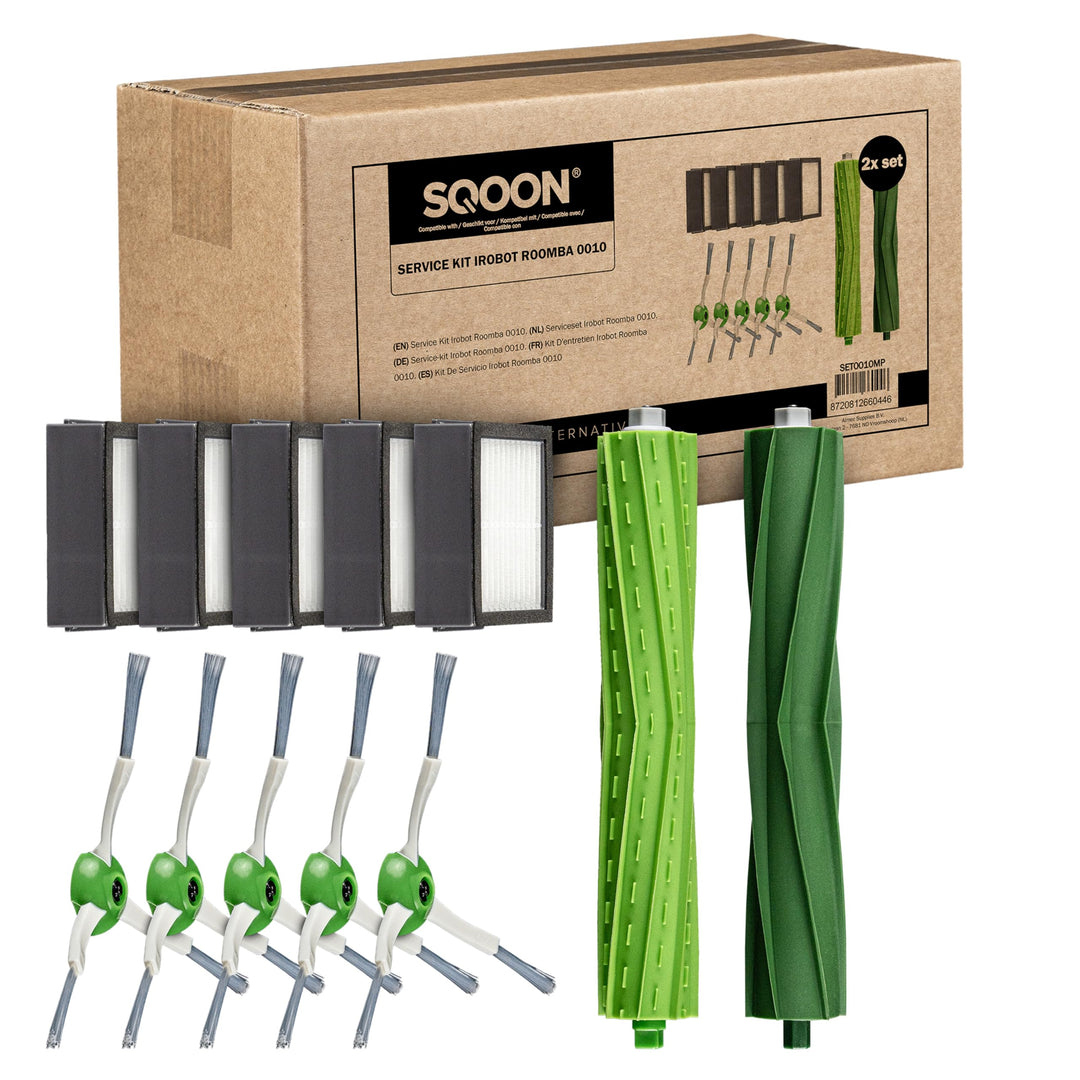 Serviceset XL geeignet für iRobot Roomba i3, i3+, i7, i7+, i4, i6, i6+, i8, i8+, E5, E6, E7, 2x dopp