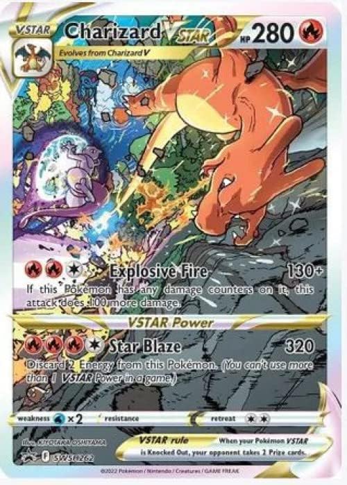 Pokemon - Charizard VStar SWSH262 - Pokemon Black Star Promo - Alternate Art Holo - Ultra Premium Co