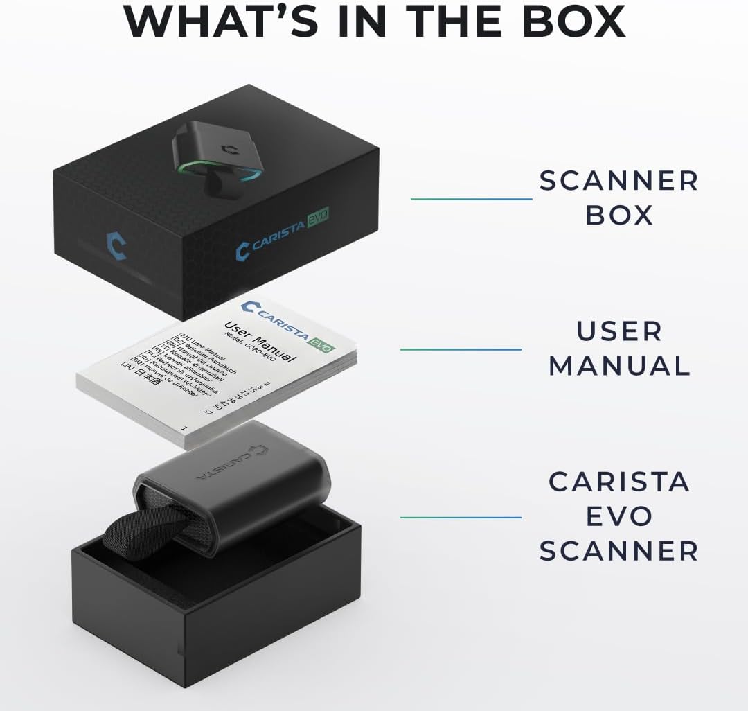 CARISTA EVO- Bluetooth Adapter: Diagnose, Anpassung, Wartung, Live-Daten, Carista EVO