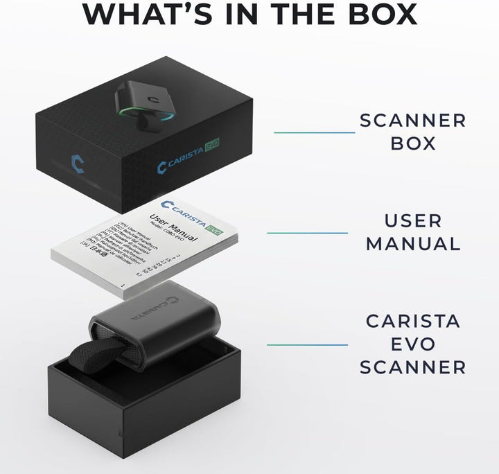 CARISTA EVO- Bluetooth Adapter: Diagnose, Anpassung, Wartung, Live-Daten, Carista EVO