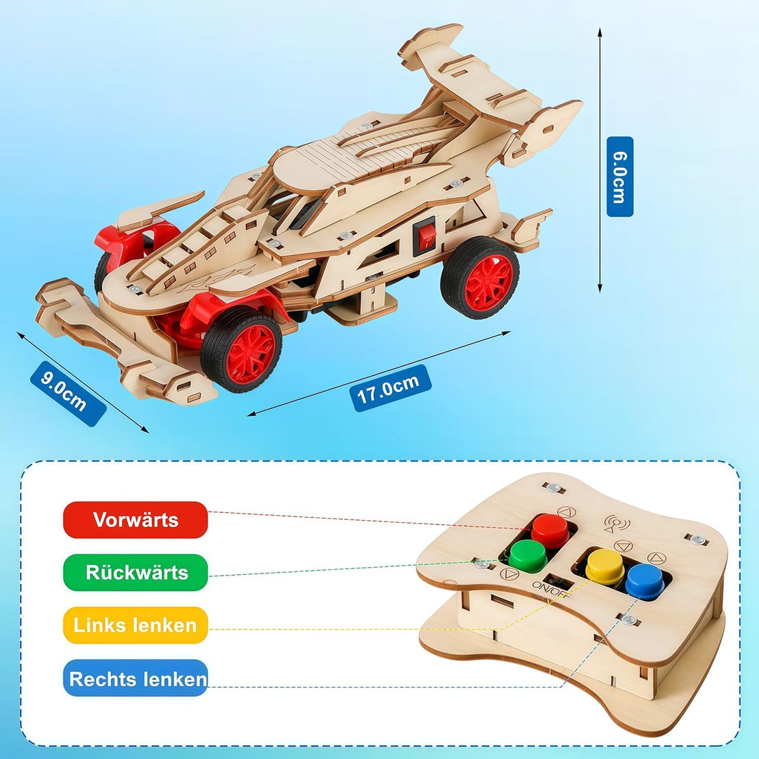 Experimente für Kinder ab 8, 9, 10, 11, 12, 13, 14 Jahren,Formel 1 Ferngesteuertes Auto Bausatz aus