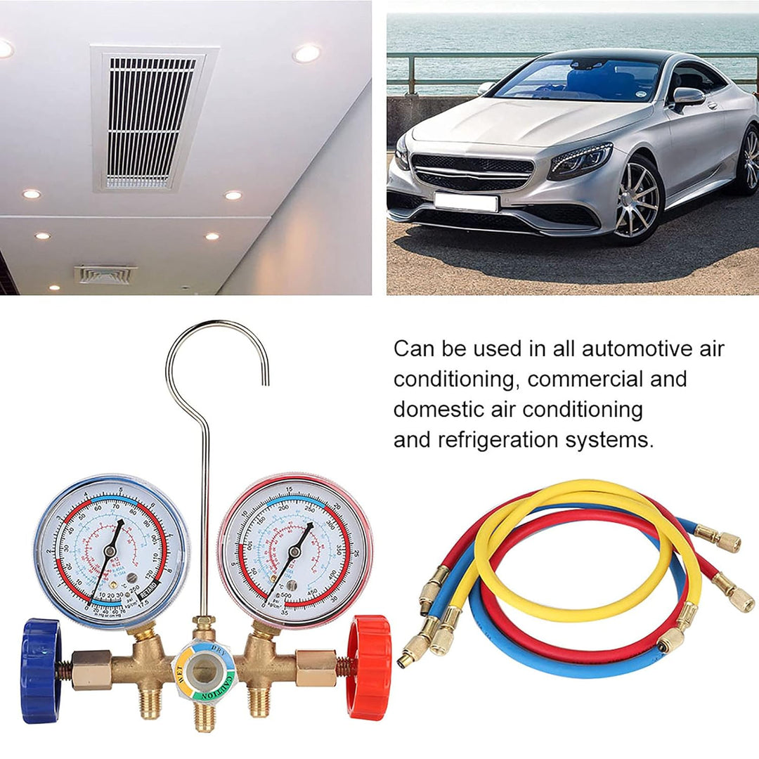 Vakuumpumpe Manifold Gauge Set, Fydun Kältemittel Klimaanlagen Werkzeuge AC Diagnose Manifold Anzeig