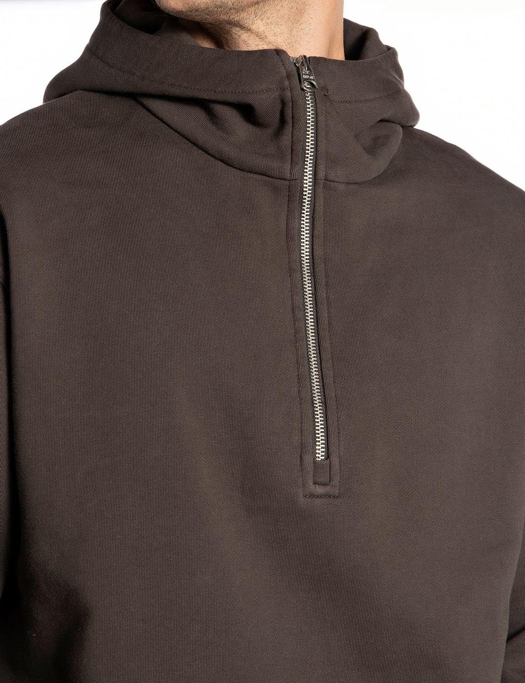 Replay Herren Kapuzenpullover S 416 Dark Coffee, S 416 Dark Coffee