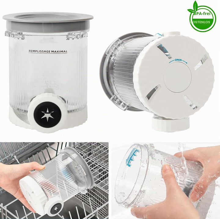 4er-Ninja Creami Swirl - Pack Behälter für Ninja Creami Swirl Pints und Deckel, Eisbehälter Ko