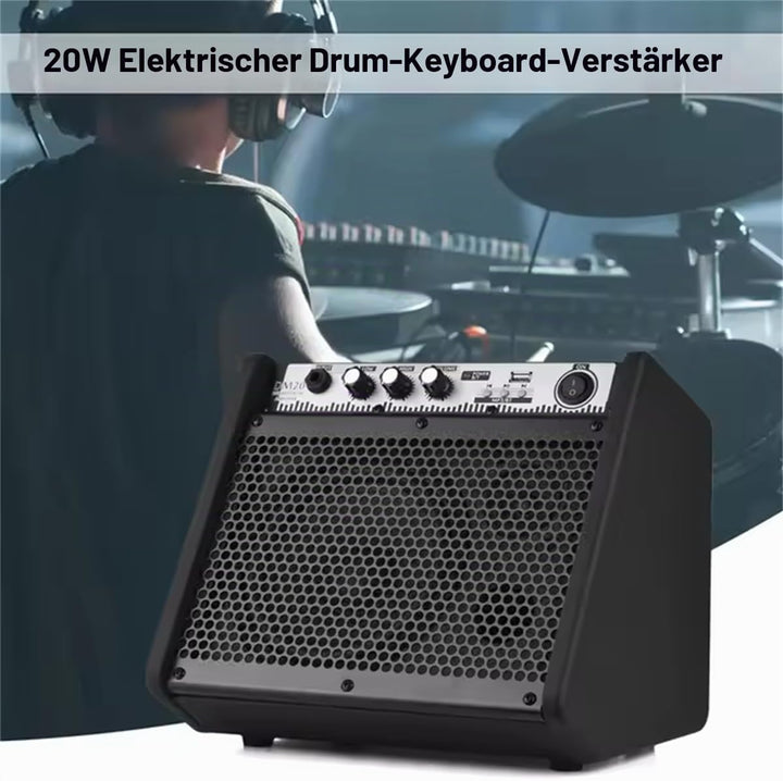 Coolmusic DM20 Bluetooth Personal Monitor Verstärker Lautsprecher für elektrische Trommelverstärker,
