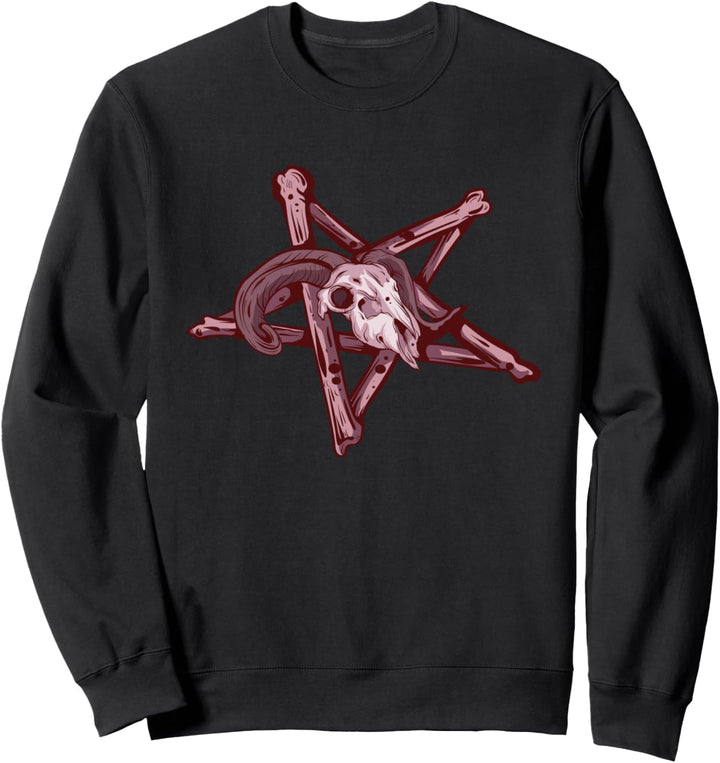 Pentagramm Geschenk Okkulter Satanischer Teufel Sweatshirt