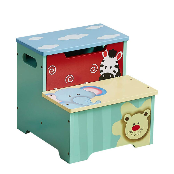 Tritthocker für Kinder | Kindertritthocker mit Aufbewahrung | Tragbare & leichte Double Step Hocker