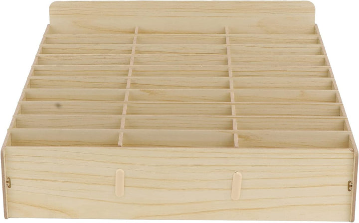 Awleynz 30 Gitter Handygarage Schule, Handy Hotel Aufbewahrungsbox Holz, Multi-Grid-Aufbewahrungsbox