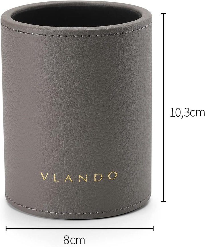 Vlando Schreibtisch Organizer Leder mit Schublade, Organizer schreibtisch Edel, Stiftehalter Organiz