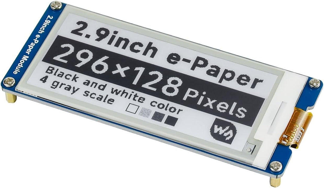 Waveshare 2.9 Inch E-Paper Display Panel Module Kit 296x128 Resolution E-Ink Electronic Screen for f