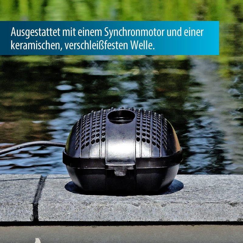 AquaForte FP-3000 mit FT04, Springbrunnenpumpen-Set inklusive Zubehör, Wasserglocke und mehrstufigem