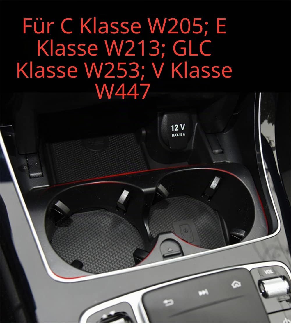 NICAVKIT Mittelkonsolen Getränkehalter W205, Mittelkonsole Becherhalter für W213, Cup Holder für Mer