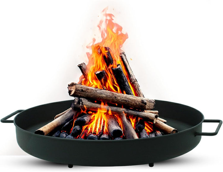 Feuerschale Ø 57 cm,Feuerkorb, Feuertonne, Feuerstelle für den Garten, Terrasse und Balkon,Schwarz 3