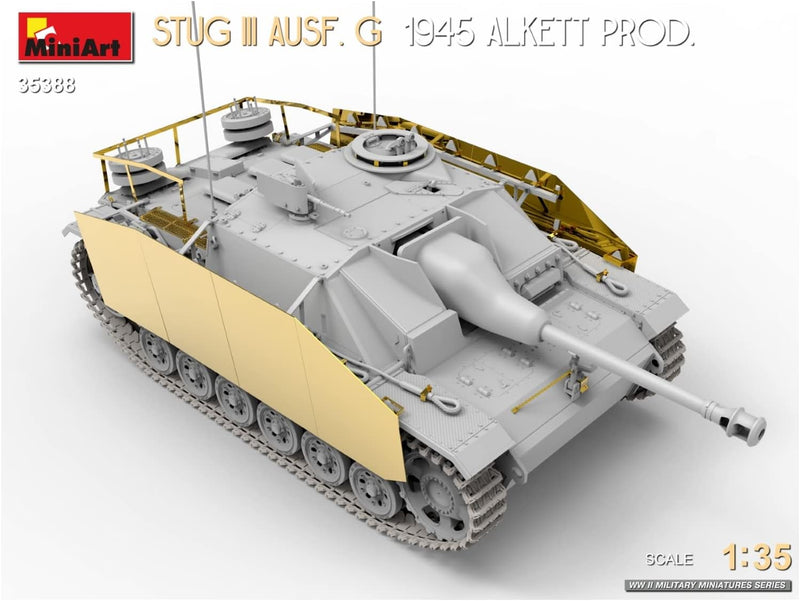 Mini Art 550035388 MiniArt 35388 1:35 Dt. STUG III AUSF.G 1945 Alkett-originalgetreue Nachbildung, M