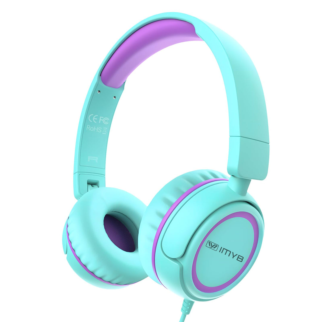 Kinder kopfhörer, Kopfhörer für Kinder mit Kabel, faltbar, Stereo Sound, Sichere Lautstärkebegrenzun
