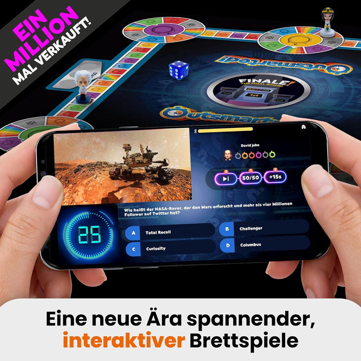 Outsmarted – Das Digitale Quizshow-Brettspiel | Kinder, Jugendliche und Erwachsene | Spielabend der