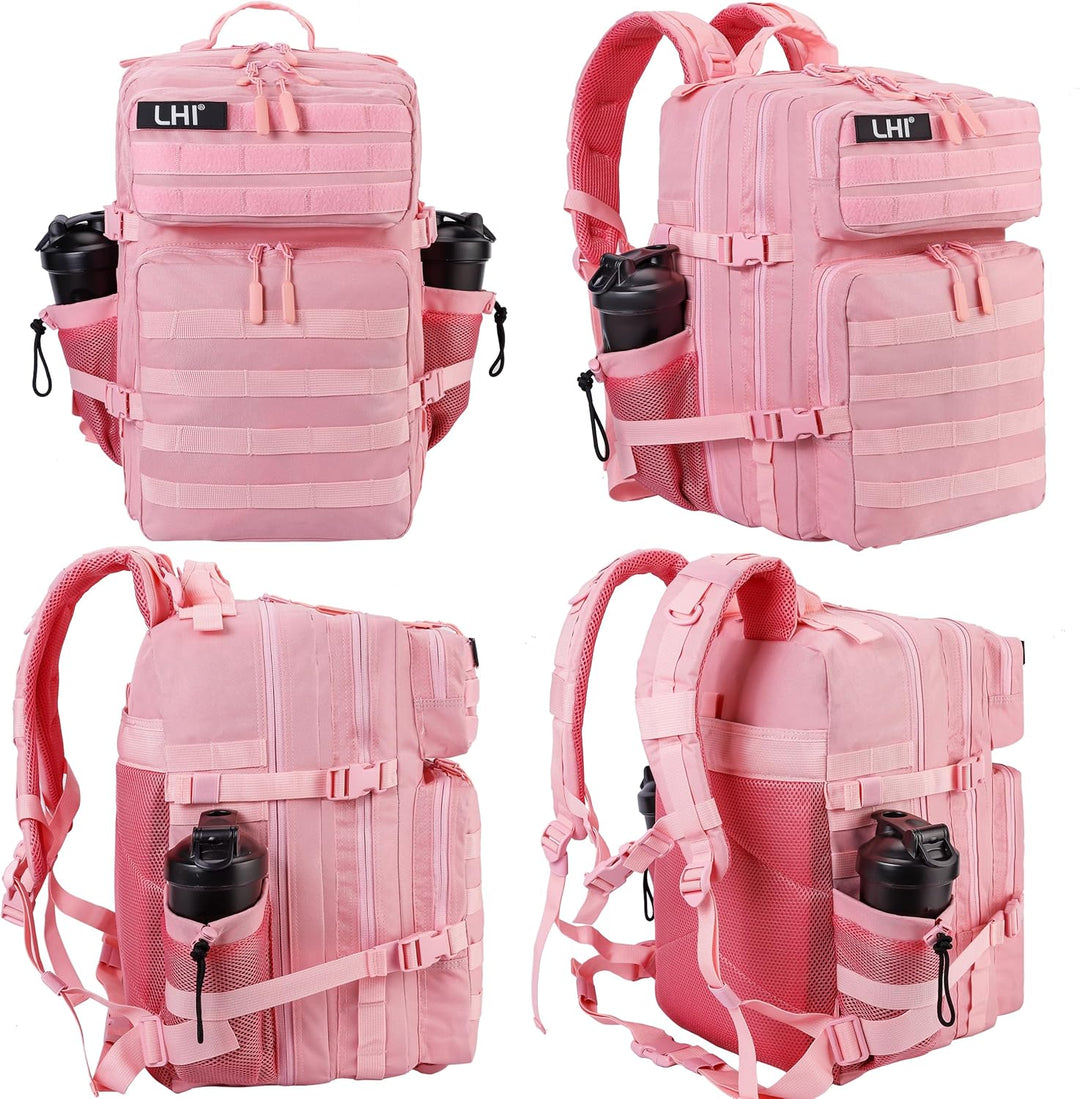 LHI Militärstil Taktischer Rucksack 45L mit MOLLE-System – Wasserdicht für Wandern, Survival, Campin