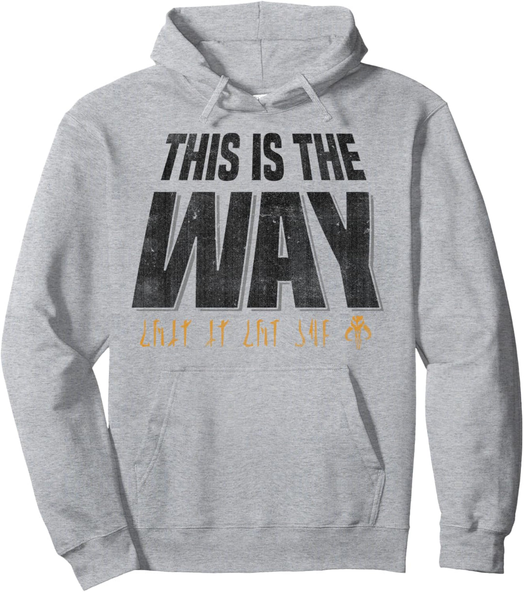 Star Wars Mandalorian This Is The Way Gold Mando'a Pullover Hoodie