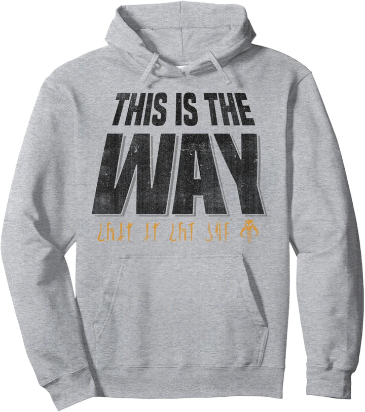 Star Wars Mandalorian This Is The Way Gold Mando'a Pullover Hoodie