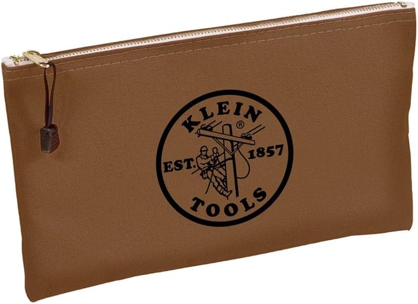 Klein Tools 5140 Leinwand Reissverschluss Taschen, 5141 Red, Gray, Black, Brown 4-Pack, Red, Gray, B