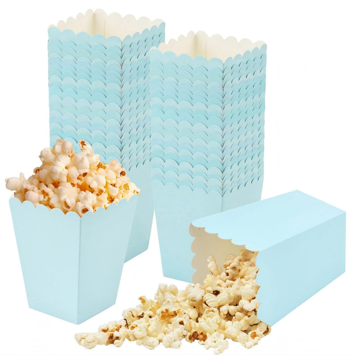 50 Stück Popcorn Boxen Klein,5 Farben 5.5x7.5x10.7cm Popcorn-Kartons,Süssigkeiten Behälter,popcorn T