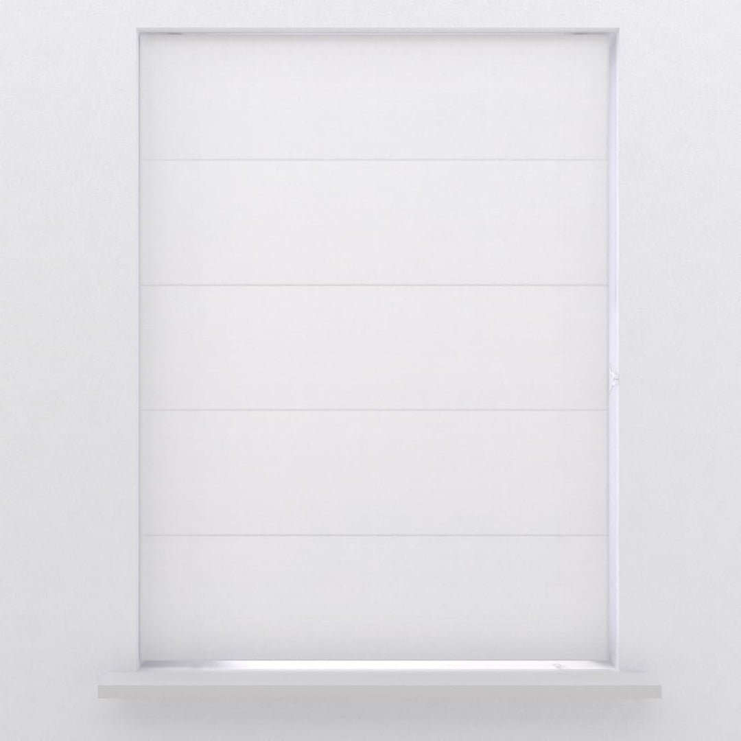 Raffrollo Easy Canvas - Weiss - 130 x 180 - Ohne Bohren - Klemmfix 130 x 180 cm Weiss, 130 x 180 cm