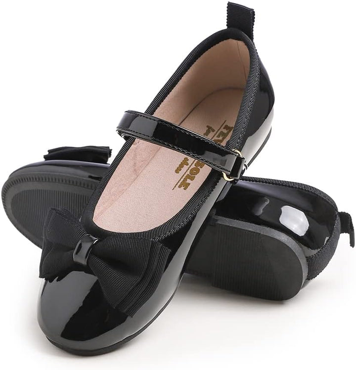 Feversole Girls Cute Dress, Mädchen süsses Kleid Mary Jane Schuhe weiche Party Urlaub Ballerinas 29