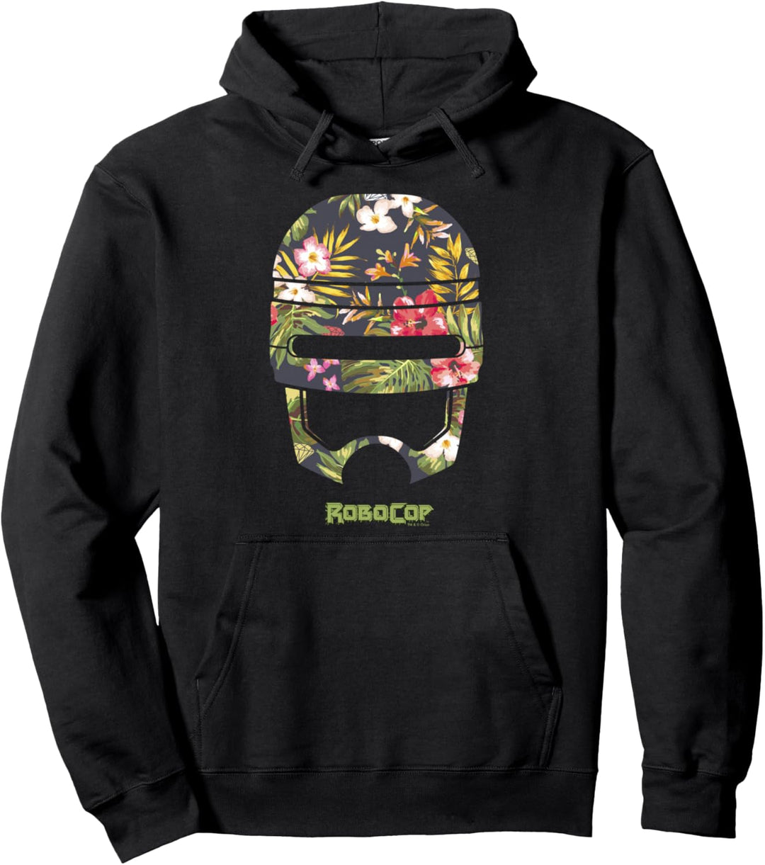 RoboCop Tropical Floral Helmet FIll Pullover Hoodie
