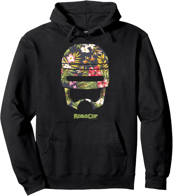 RoboCop Tropical Floral Helmet FIll Pullover Hoodie