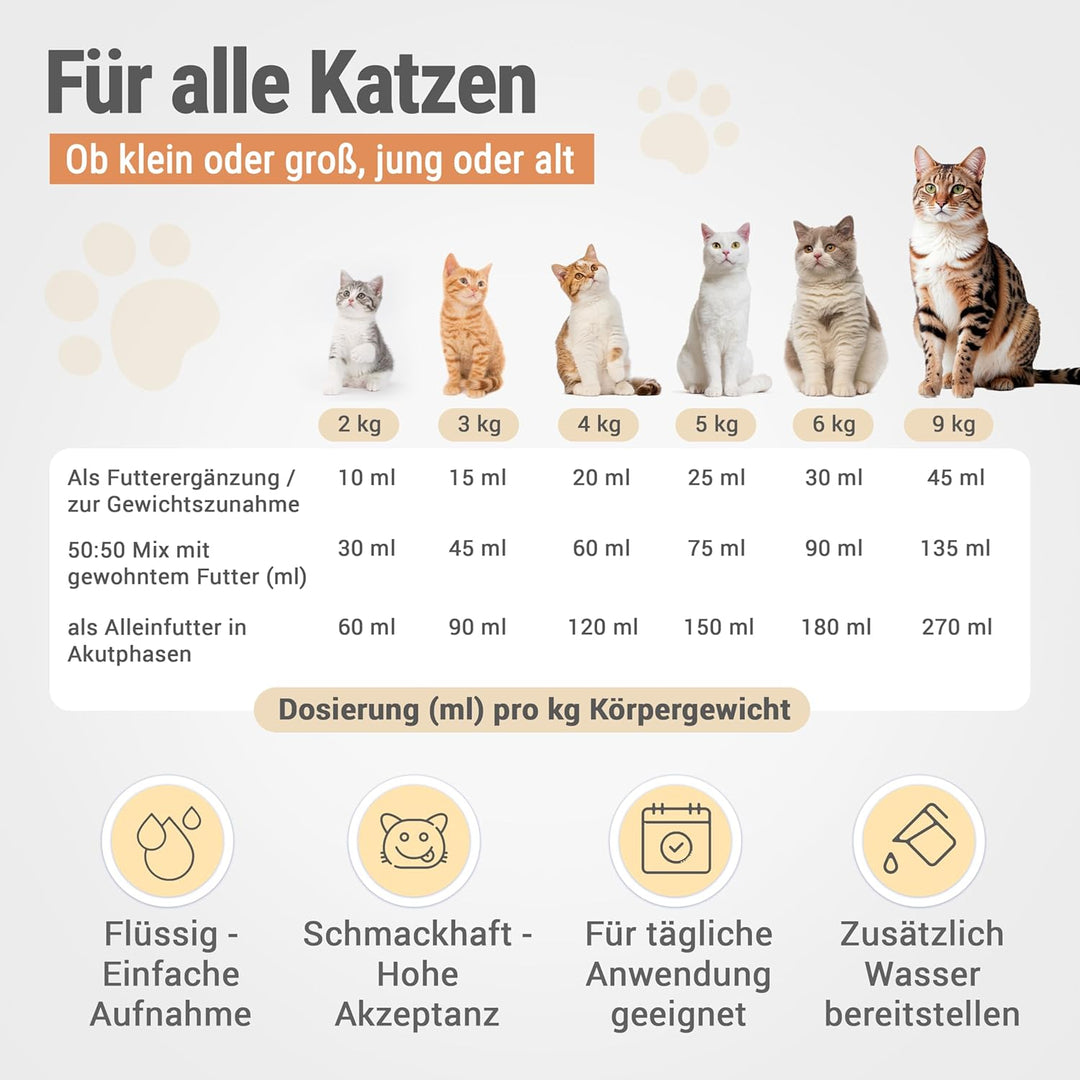 RECOACTIV Recovery Renal für Katzen, 3 x 90 ml, hochkalorisches Diät-Alleinfuttermittel bei Nierenfu
