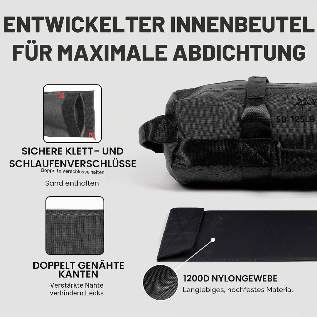 Yes4All Sandsäcke zum Trainieren, verstellbare Sandsäcke für Krafttraining mit Griffen, mehrere Farb