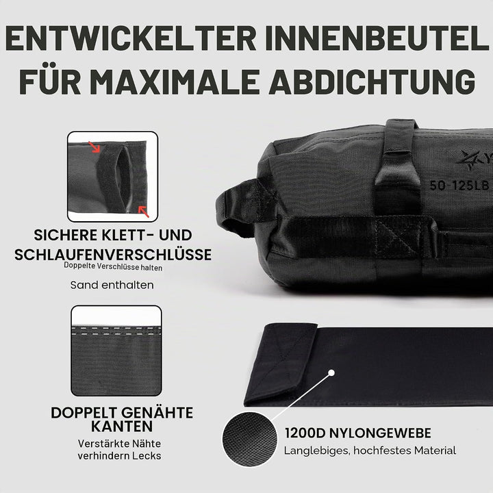 Yes4All Sandsäcke zum Trainieren, verstellbare Sandsäcke für Krafttraining mit Griffen, mehrere Farb