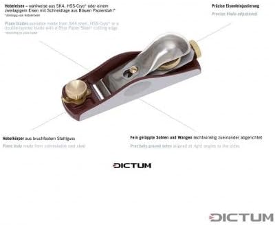 DICTUM® Einhandhobel, Flachwinkel 12°, japanisches Hobeleisen