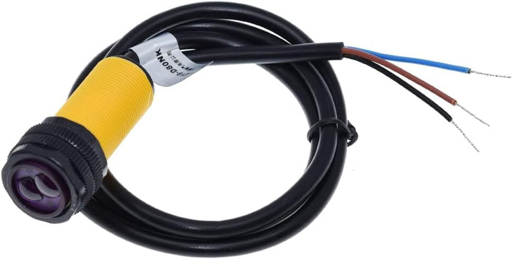 TECNOIOT 5 Stück E18-D80NK Infrarot-Hindernisvermeidung Optoelektronischer Sensor Näherungsschalter