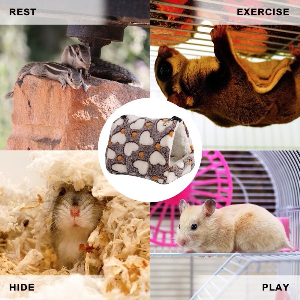 MiOYOOW Meerschweinchen Bett, Hamsterhaus Haustier Schlafsack Höhle Nest Kissen Weiche Warme Haustie